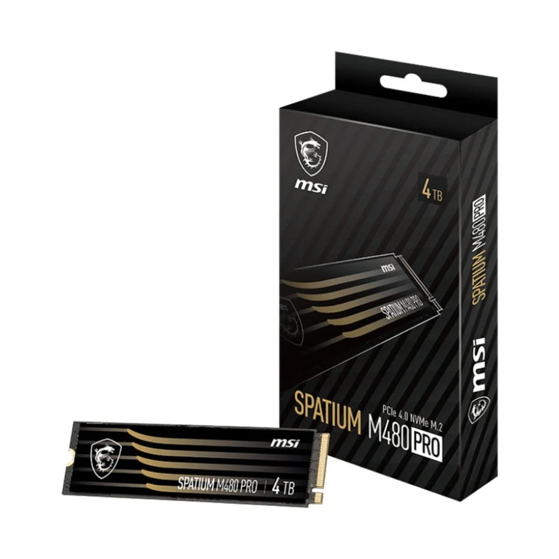MSI Spatium M480 Pro 4TB PCIe 4.0 NVMe M.2 - مساحة تخزين